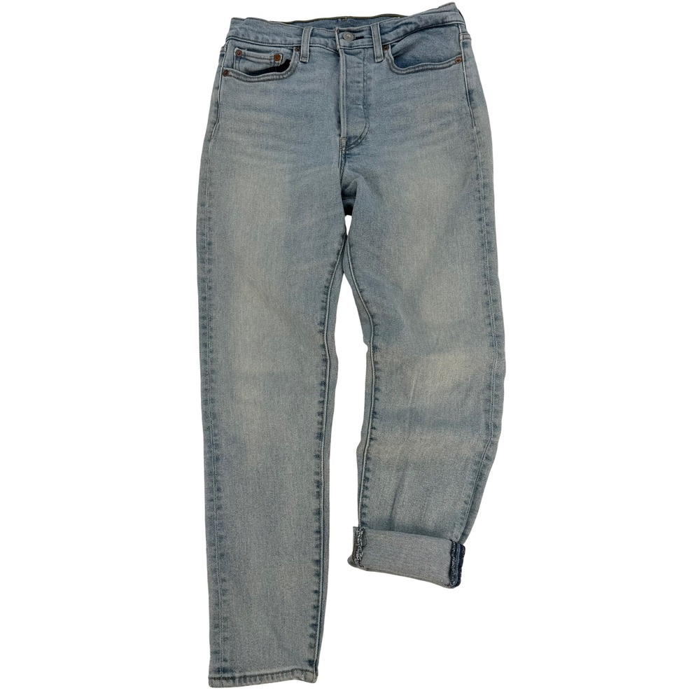Levi's 501 Jeans W27 Light Wash Straight Leg Faded Blue Denim